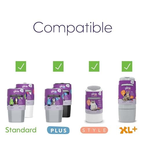 Litter Genie Refill Bags | Jumbo 2-Pack, 56 Total ft | Up to 8 Months of Supply in 2 cartridges | Ultimate Odor Control Cat Litter Bags — view 4