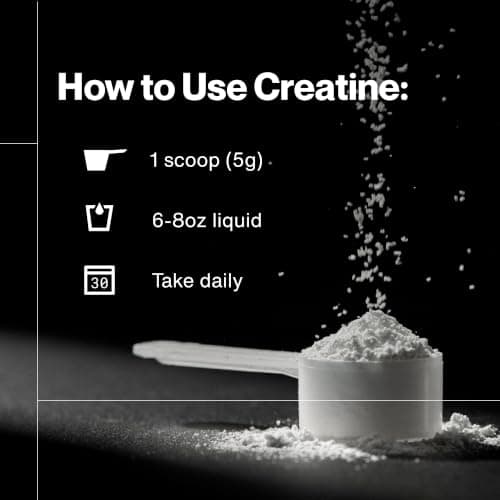 Momentous Creatine Monohydrate Powder - Creatine Powder - Supports Strength, Lean Muscle, & Recovery for Men & Women - NSF Certified for Sport - 5 g per Serving - 90 Servings — view 5
