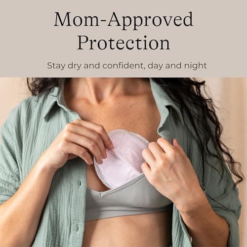 Lansinoh Stay Dry Disposable Nursing Pads, Ultra Thin with Full Coverage, Soft and Super Absorbent Breast Pads, Breastfeeding Essentials for Moms, 100 Count