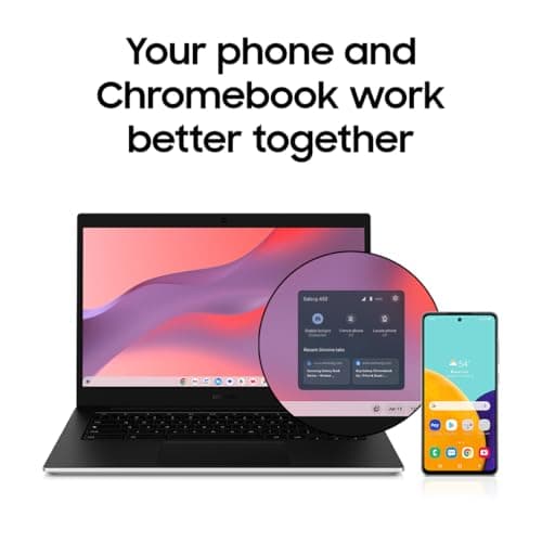Samsung 14" Galaxy Chromebook Go Laptop PC Computer, Intel Celeron N4500 Processor, 4GB RAM, 64GB Storage, ChromeOS, XE340XDA-KA2US, Student Laptop, Silver — view 2