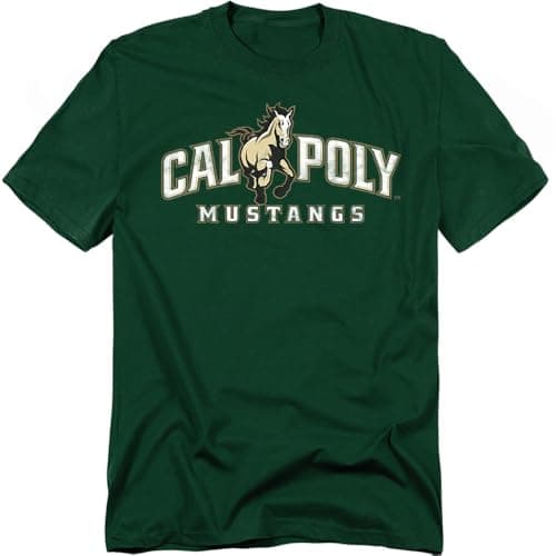 California Polytechnic State University Official Distressed Primary Logo Unisex Adult T Shirt,California Polytechnic State University, Large