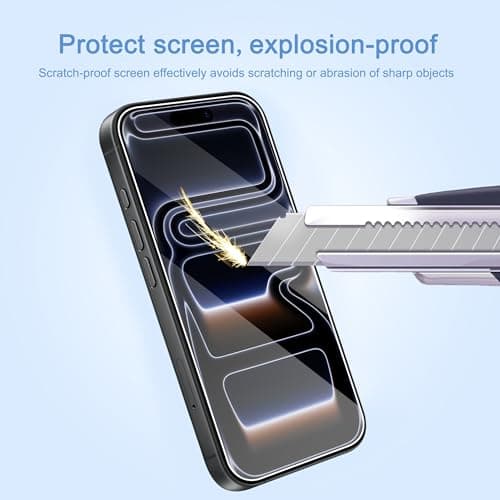 Ailun 3 Pack Screen Protector for iPhone 17 Pro Max [6.9 inch] with Installation Frame, Tempered Glass, Sensor Protection, Dynamic Island Compatible, Case Friendly — view 4