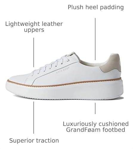 Cole Haan Women's Grandpro TopSpin Sneaker White/Dove 7 B - Medium — view 2