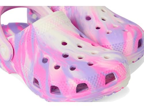 Crocs Unisex Classic Marbled Tie-Dye Clogs (Toddler) Pink Crush/Multi 10 Medium — view 5