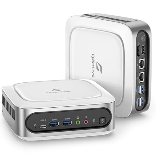 CyberGeek Ubuntu Linux Mini PC, 11th Gen Core i9-11900H(8C/16T, Up to 4.9GHz), 16GB DDR4 512GB PCIe SSD Mini Desktop Computers, 4K Triple Display, 6 USB Ports, Wi-Fi 6, BT5.2 for Home Office