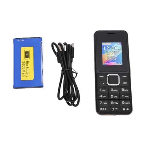 Wisoqu 2G Unlocked Cell Phone, Big Button Triple SIM Senior Phone with 1.77 Inch Screen 3800mAh Battery SOS Button, for Emergency Calling — view 5