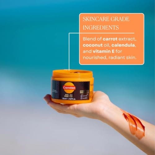 Carroten Intensive Tanning Gel | Browning Tan Accelerator | Non-Greasy, Water-Resistant with Carrot and Coconut Oil | Vitamin A & E For Moisture & Hydration | Made in Greece | 5 Fl Oz — view 6