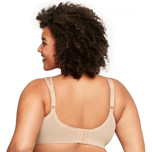 Glamorise Women's Plus Size Magic Lift Full-Figure Support Bra #1000, Blush, 48 I — view 7