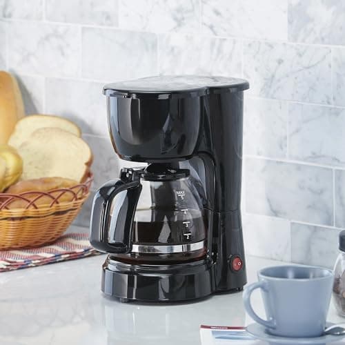 AUNMBLD Black 5-Cup Drip Coffee Maker - 2026 New, Compact Small Capacity, Drip Brew Design | Home/Office/Dorm/Small Kitchen Daily Brew Essential — view 2