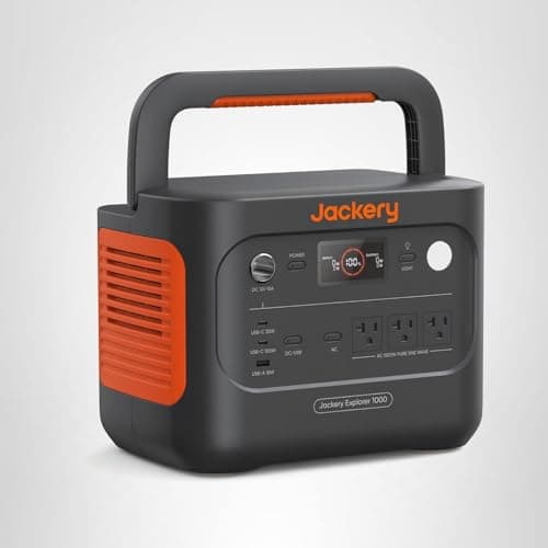 Jackery Explorer 1000 v2 Portable Power Station,1070Wh LiFePO4 Battery,1500W AC/100W USB-C Output, 1 Hr Fast Charge, Solar Generator for Camping,Emergency, RV, Off-Grid Living(Solar Panel Optional) — view 9