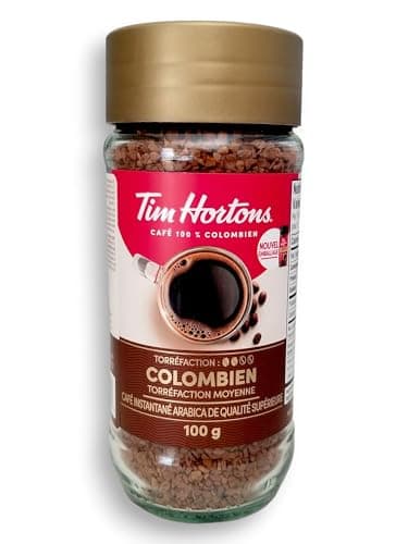 Tim Hortons Medium Roast Instant Coffee, 100% Colombian, 100g Jar — view 5