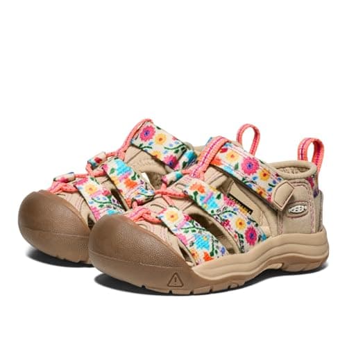 KEEN Unisex-Child Newport H2 Closed Toe Water Sandals, Safari/Birch, 7 — view 3