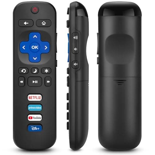Replacement Remote for TCL Roku TV, Compatible with Hisense Insignia Sharp RCA Sanyo Westinghouse Onn Roku TV Remote, with Buttons for Netflix, YouTube, Dis+, Prime Video