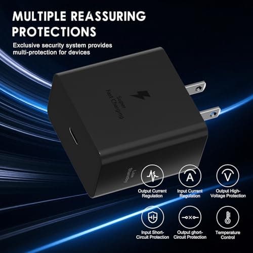 Samsung 60W PD Power Adapter-Low Standby USB-C Port Fast Charging Android Phone Charger Block for Samsung Galaxy S26 Ultra/S26/S26+/S25/S25 Ultra/S25+/S24 Ultra/S23 Ultra/S22, 2 Pack — view 2