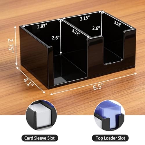 tutata Acrylic Toploader Holder and Penny Sleeve Holder, Top Loader Storage Box — view 2