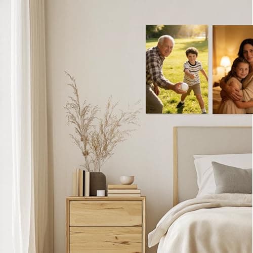 Custom Poster Print with Your Photo, Personalized Wall Art in Poster Paper or Canvas, Picture Decor for Pet, Wedding, Travel, Family, Home & Office Gift for Mom, Dad, Couple, Friends, Christmas — view 5