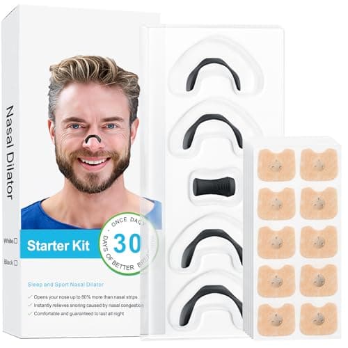 30 Pairs Anti-Snoring Sleep Magnetic Nasal Strips - Magnetic nasal strip Innovative Design Anti-Snoring Equipment Black