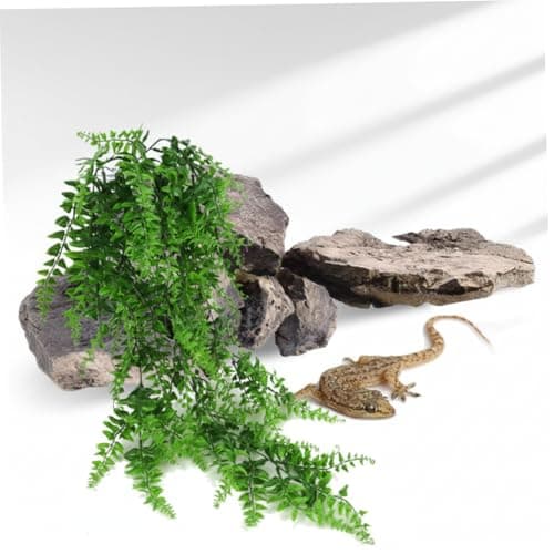 4 Pack Artificial Hanging Plants for Terrarium, Realistic Reptile Vines with Suction Cups for Snake Tank, Bearded Dragon Habitat, Gecko Climbing Decor — view 5