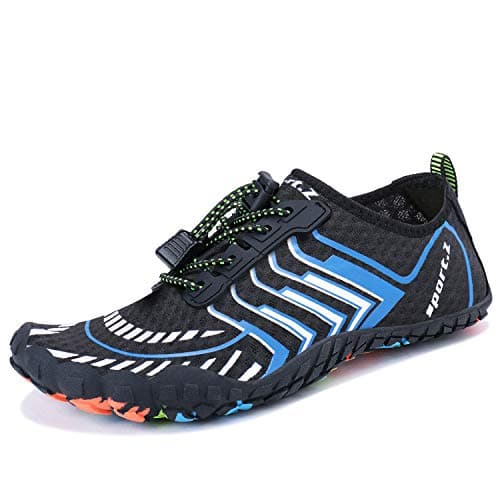 MAYZERO Water Shoes Men Women Quick Drying Swim Surf Beach Pool Shoes Wide Toe Hiking Barefoot Aqua Shoes