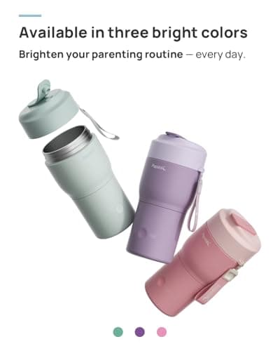 Papablic Pro Portable Bottle Warmer for Travel – 3X Faster Heating, 5 Temp Settings, Baby Milk & Formula Warmer On the Go, Long Battery Life, Mint Green — view 6