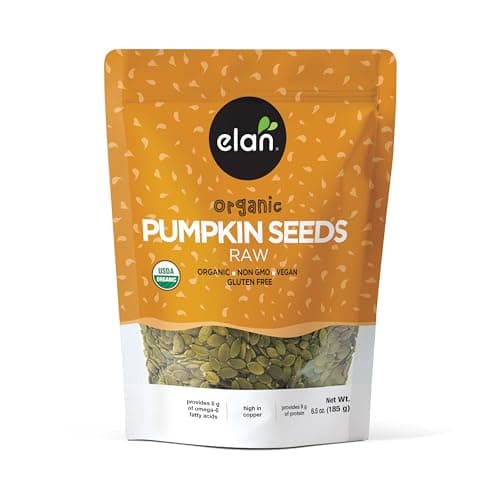 ELAN Organic Pumpkin Seeds, Non-GMO, Vegan, Gluten-Free, Kosher, 185g