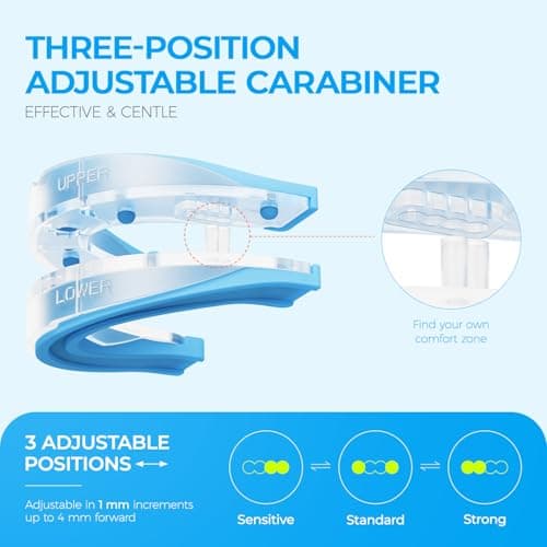 Kaitse Anti Snoring Device for Sleep: 3-Position Adjustable & Reusable Mouthpiece for Adults Designed to Help Reduce Snoring for Better Sleep — view 4