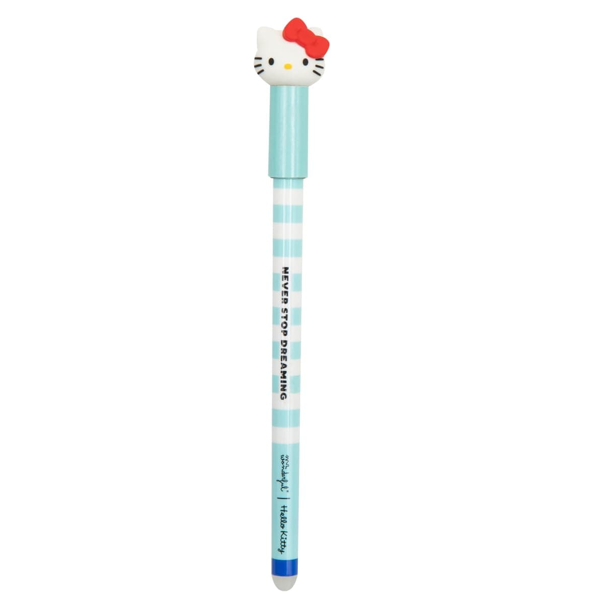 Mr. Wonderful - Boli borrable Bo-Bo Hello Kitty - Never stop dreaming - Boli con tinta azul - Bolígrafo con diseño de Hello Kitty