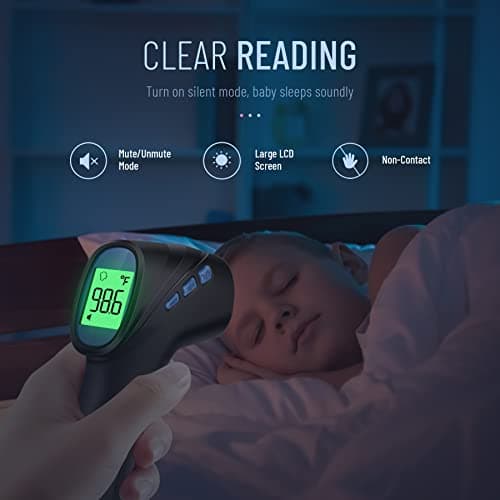 Forehead Thermometer for Adults and Kids, Digital Infrared Thermometer with Fever Alarm, Fast Accurate Results, Easy to use — view 4