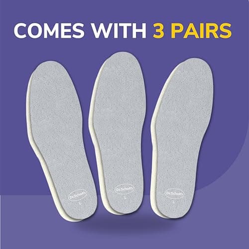 Dr Scholl’s Go Sockless! Cushioning Insoles for Women Men Unisex, 3 Pairs, Trim to Fit - Absorbs Moisture to Keep Feet Dry, Shoe Inserts for Women Men with Plush Terry Cloth Layer for Added Comfort — view 2