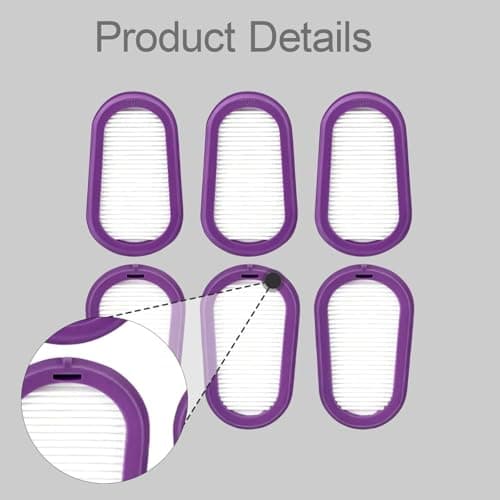 Esquirla 6Pcs P100 Respirator Replacement Purple Direct Replace Sturdy Supplies Half Respirator for Spr456 M/L — view 2