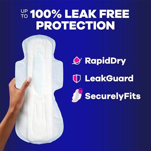 Always Maxi Pads for Women, Extra Heavy Overnight Pad with Wings, Size 5, Unscented, 36 Count — view 2