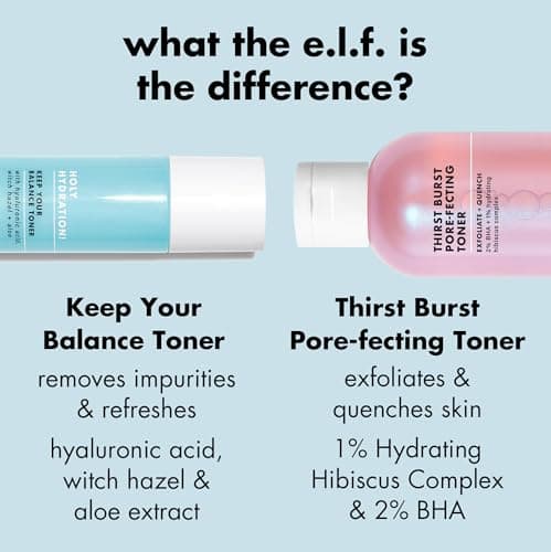 e.l.f. SKIN Thirst Burst Pore-fecting Toner, Hydrating & Exfoliating for Face, Smooths, Plumps & Minimizes Pores, Infused with Salicylic Acid, Vegan & Cruelty-Free — view 5