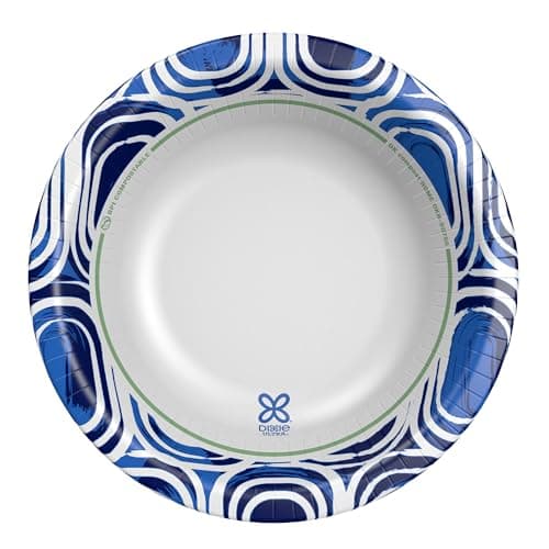 Dixie Ultra, Large Paper Bowls, 20 Oz, 150 Count (6 packs of 25 bowls), Microwave Safe, Compostable, Disposable Bowls Great For Breakfast, Lunch, And Dinner Meals