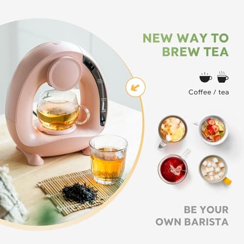 BENFUCHEN Single Serve Coffee Maker 2 in 1, 1400W Fast Brewer for K-Cup Pods & Ground Coffee, One-Touch Americano & Tea Machine with 2 Reusable Filters, Compact Design for Home Office RV Dorm — view 5