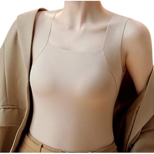 Women's U Neck Shapewear Built-in Bra Tank High Strechy Sleeveless Slim Tops Camisole Workout Tops Padded Yoga Shirts — view 4