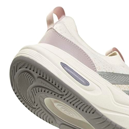 adidas Women's Cloudfoam Cuxxion - Sock, White/Matte Silver/Ice Purple, 7 — view 5
