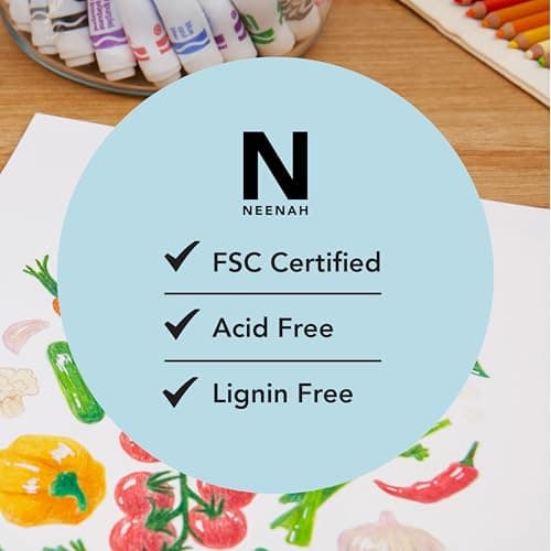 Neenah Index Cardstock, 8.5" x 11", 90 lb./163 gsm, White, 300 Sheets, Lightweight, 94 Brightness - EXTRA SHEETS, MORE VALUE! (91437) — view 8