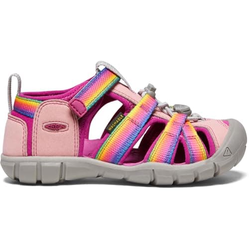KEEN Seacamp 2 CNX Closed Toe Sandals, Rainbow/Festival Fuchsia, 11 US Unisex Little Kid