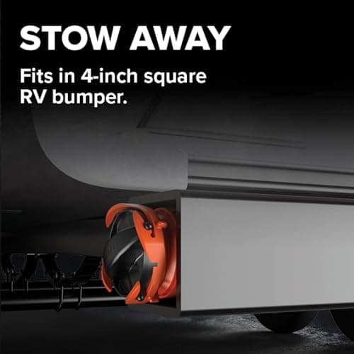 Camco RhinoFLEX 15' Camper/RV Sewer Hose Kit — Includes 4-in-1 Adapter, Clear Elbow, & Caps — Connects to 3″ Slip & 3″, 3 1/2″, 4″ NPT Threaded Sewer Connections (39770) — view 5