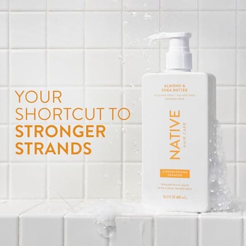 Native Shampoo and Conditioner Contain Naturally Derived Ingredients| All Hair Type Color & Treated, Fine to Dry Damaged, Sulfate & Dye Free - Almond & Shea Butter, 16.5 fl oz each (2 pack)