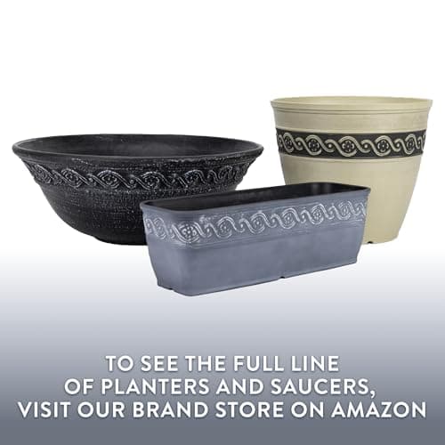 Corinthian Bowl 12" Planter, Ivory Ash — view 6