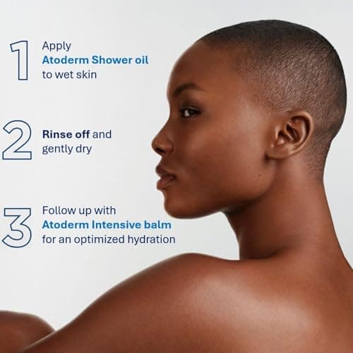 Bioderma Atoderm Shower Oil, Cleansing Oil For Face & Body, Nourishing Cleansing Oil For Dry to Atopic Sensitive Skin For Softer & Smooth Skin For Your Whole Family — view 3