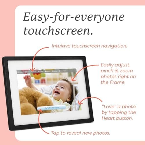 Skylight Frame – WiFi Digital Picture Frame Customer Support, Touch Screen Digital Photo Frame with Easy Setup, Photo Gifts for Parents and Grandparents - 10 Inch Black — view 6