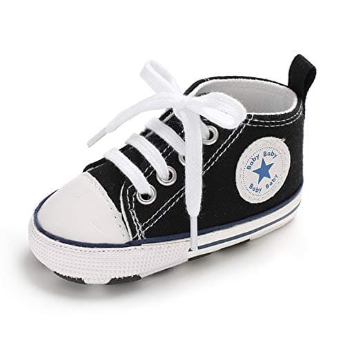 Baby Girls Boys Sneakers Toddler Shoes Canvas First Walking Shoes Newborn Anti-Slip Prewalker Sneakers — view 3