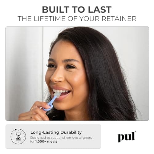 PUL Pack of 1 Reusable 2-in-1 Aligner Seating Chewie & Removal Tool — Compatible with Invisalign, Removable Braces, Retainers & Trays – Easy-to-Use Remover & Chew, Dental & Oral Hygiene Care – Black — view 4