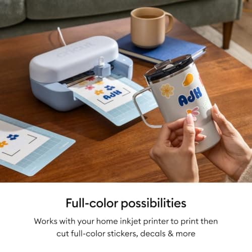 Cricut Joy™ 2 Deluxe Bundle, Coral - Ultra-Compact Cutting Machine - Perfect for Making Cards, Stickers, Labels, Decals, & More - Portable - Includes Enough Supplies for Up to 55 Projects — view 5