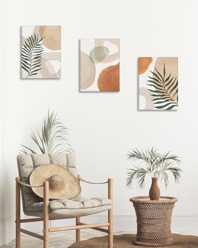 HesenDot 30x40CM Abstract Botanical Wall Art Set of 3, Wrapped Canvas — view 5