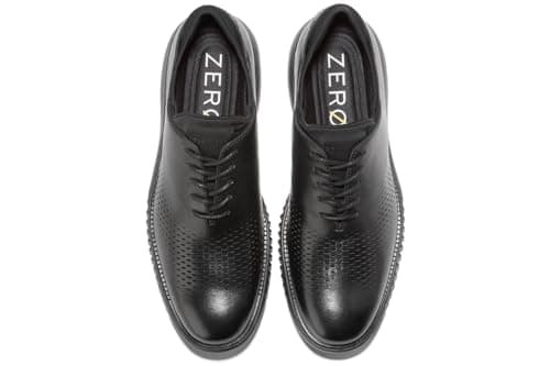 Cole Haan mens 2.zerogrand Laser Wingtip Lined Oxford, Black Leather/Black, 10 US — view 4