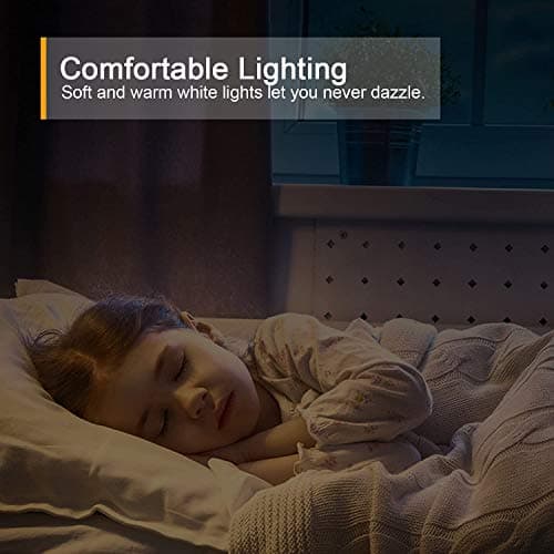 Lyridz Rechargeable Battery Night Light with Motion Sensor, Stick on Anywhere, 1-20LM Dimmable LED Nightlights for the Bedroom, Bathroom, Living Room, Kitchen, Stairs, Hallway, 4-Pack — view 7