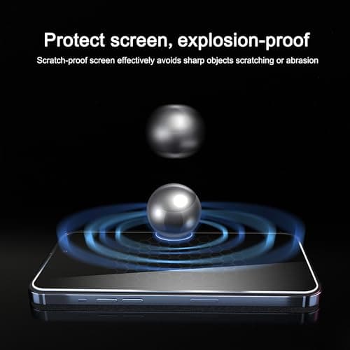 Ailun 3Pack Privacy Screen Protector for iPhone 16 Pro Max [6.9 inch]+3Pack Camera Lens Protector,Dynamic Island Compatible,Anti Spy Tempered Glass[9H Hardness]-HD — view 3